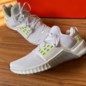Nike Women’s Free Metcon 2 training shoe - White Electric Green - Size 10
